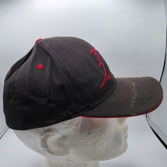 Fox Racing Mens L/XL Black Red Embroidered Baseball Hat Casual Cap Motorcycles - Picture 4 of 9